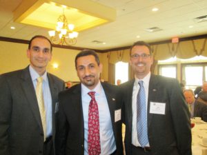 Carmen Calderaro, Collins Business Systems; Mohamad Abdullah, Bank of America Practice Solutions; and Mark Parker, P.E., Becker Morgan Group